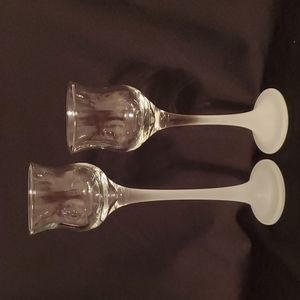 Partylite Iced crystal votive holders